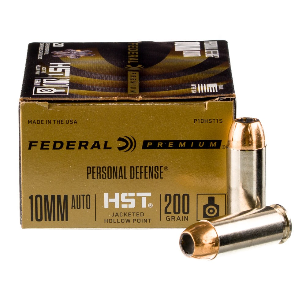Federal Premium HST 10mm Auto Ammo 200 Grain HST JHP [FC-604544646702]