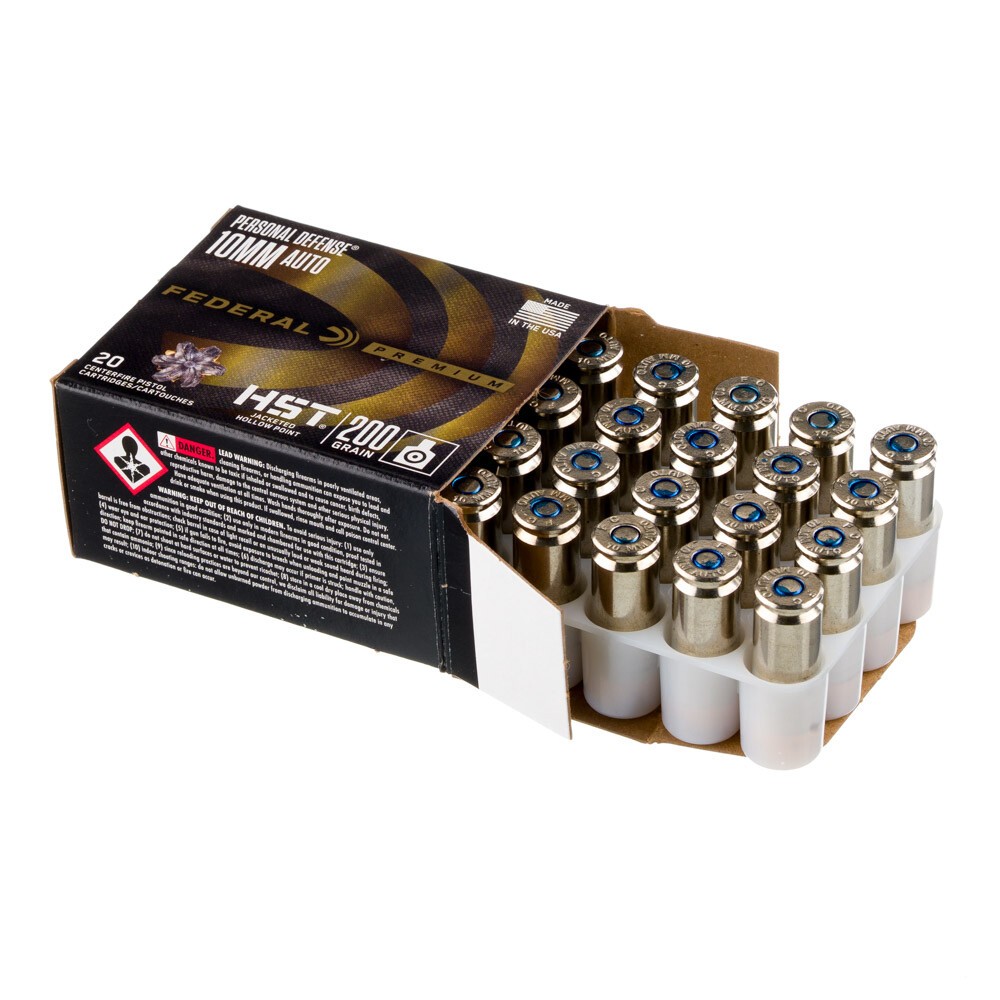 Federal Premium HST 10mm Auto Ammo 200 Grain HST JHP [FC-604544646702]