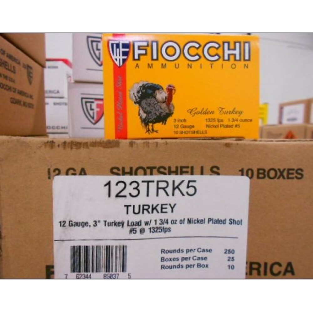 Turkey Rounds Fiocchi Golden Turkey 12 Gauge Ammunition 10 Rounds 3