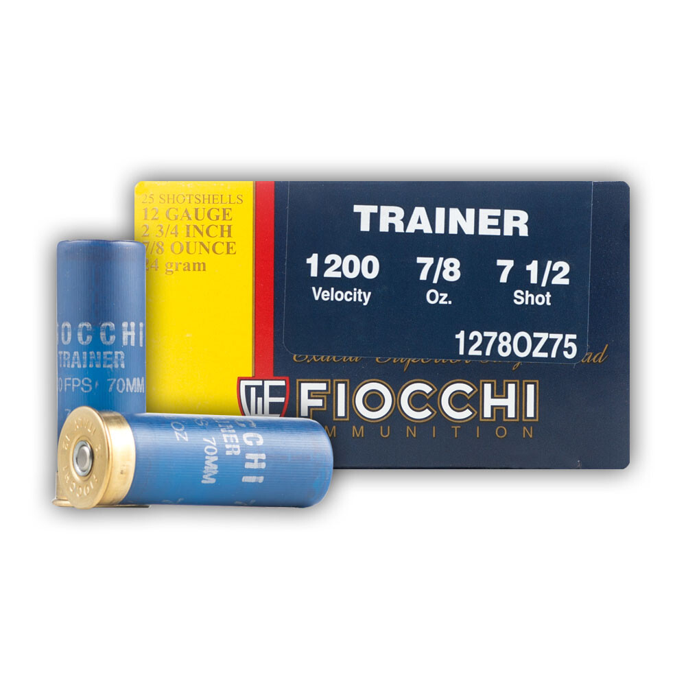 Fiocchi Extra Low Recoil 12 Gauge Shotshell 23/4" 7.5 Lead Shot 7/8