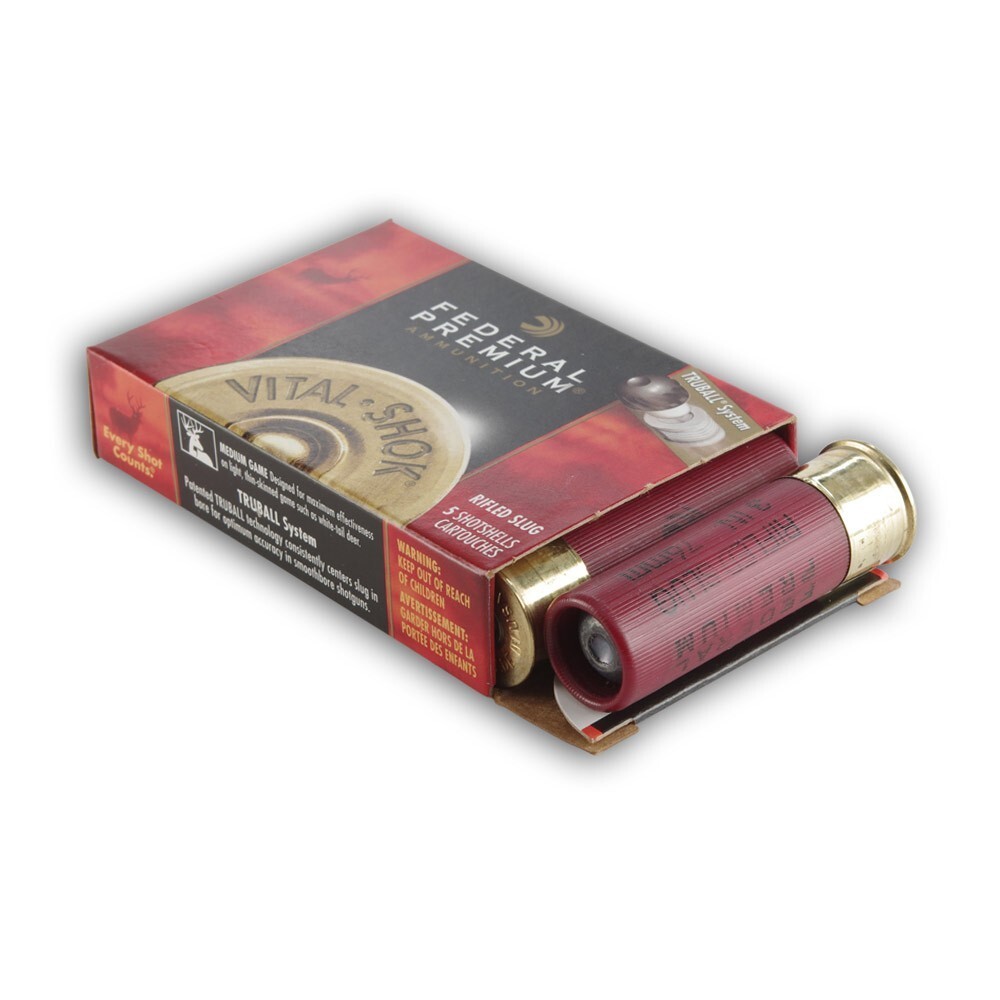 Federal Rifle Slug Federal Vital-Shok 12 Gauge Shotshell 5 Rounds 3