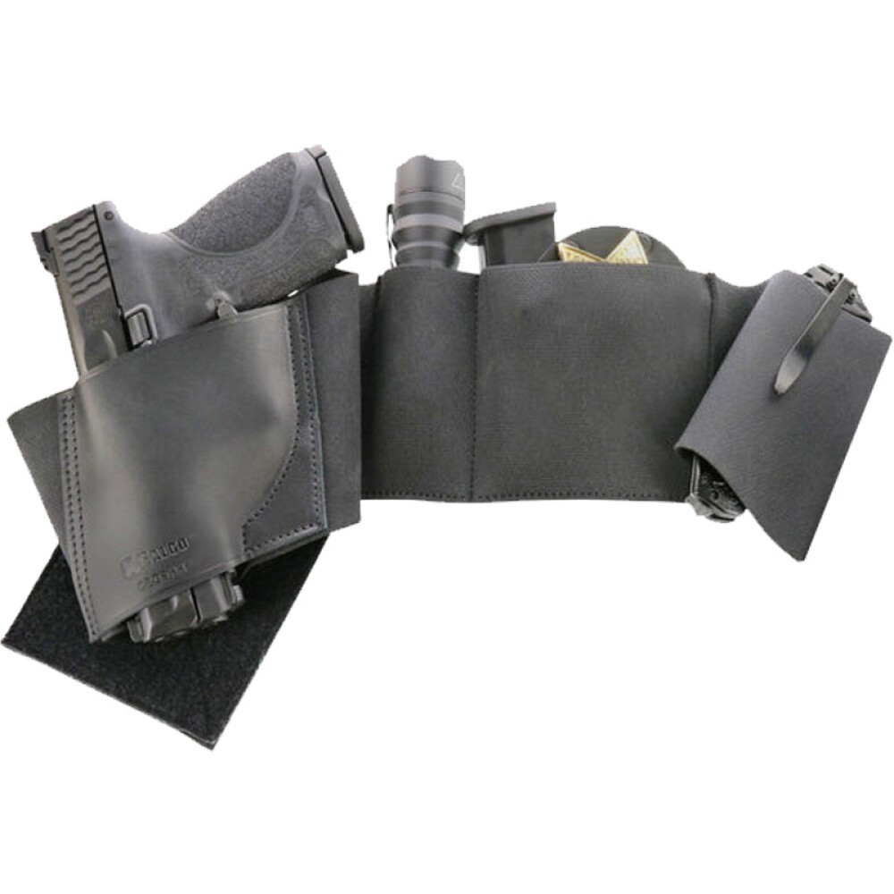 Galco Underwraps Elite Belly Band Holster Ambi L Black [601299024038]