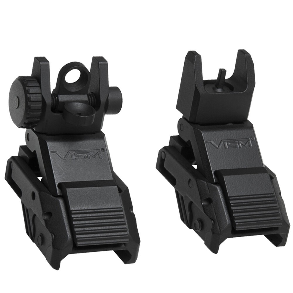 VISM Pro Series AR-15 Flip-Up Front & Rear Sights [848754008596]