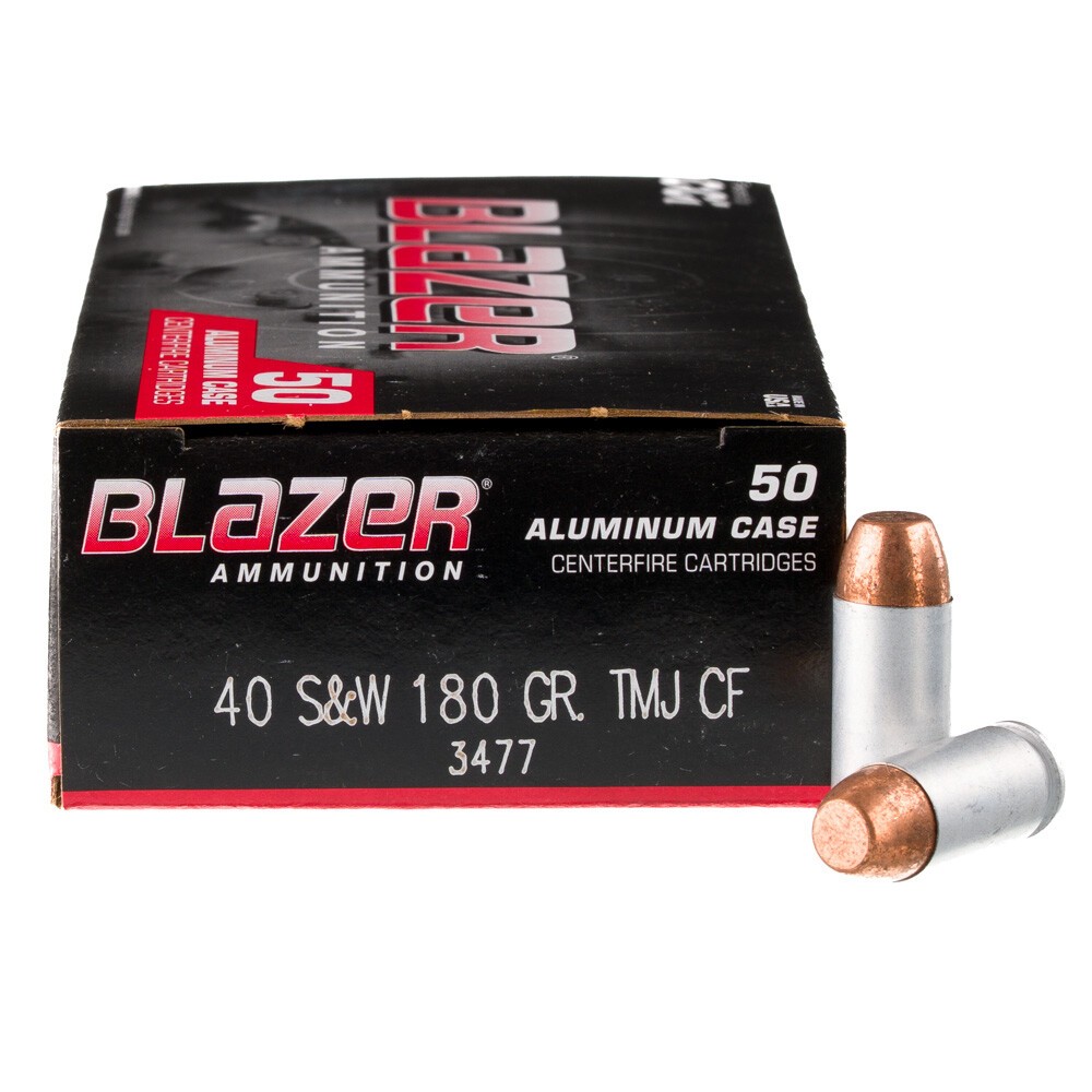 Blazer .40 S&W Ammunition 1000 Rounds TMJ 180 Grains