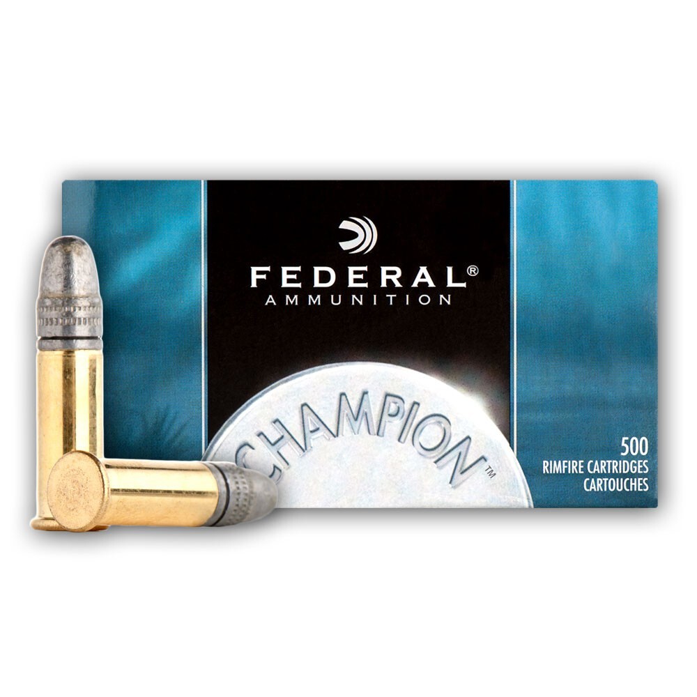 Federal Champion .22 LR Ammunition 5000 Rounds LRN 40 Grain [FC ...