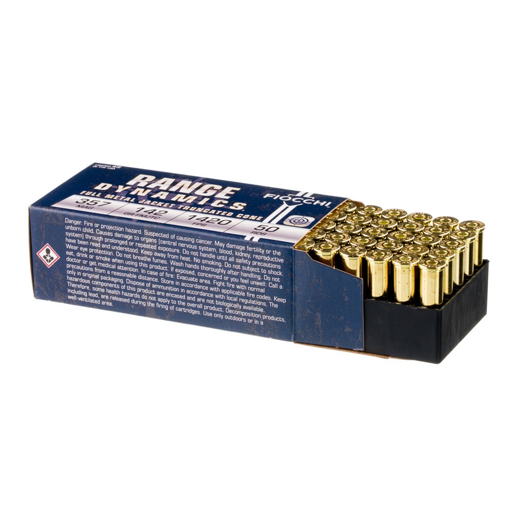 Fiocchi 357 Mag 50rds FMJ TC 142 Grains 357F FC 762344001319 fiocchi-357-mag-50rds-fmj-tc-142-grains-357f-fc-762344001319
