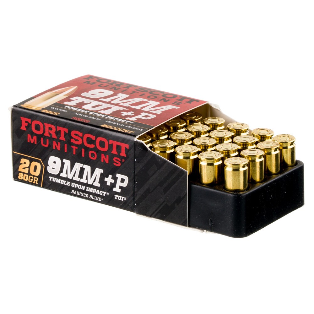 Fort Scott 9mm +P 20 Rounds SCS TUI 80 Grain [FC-758381722249]