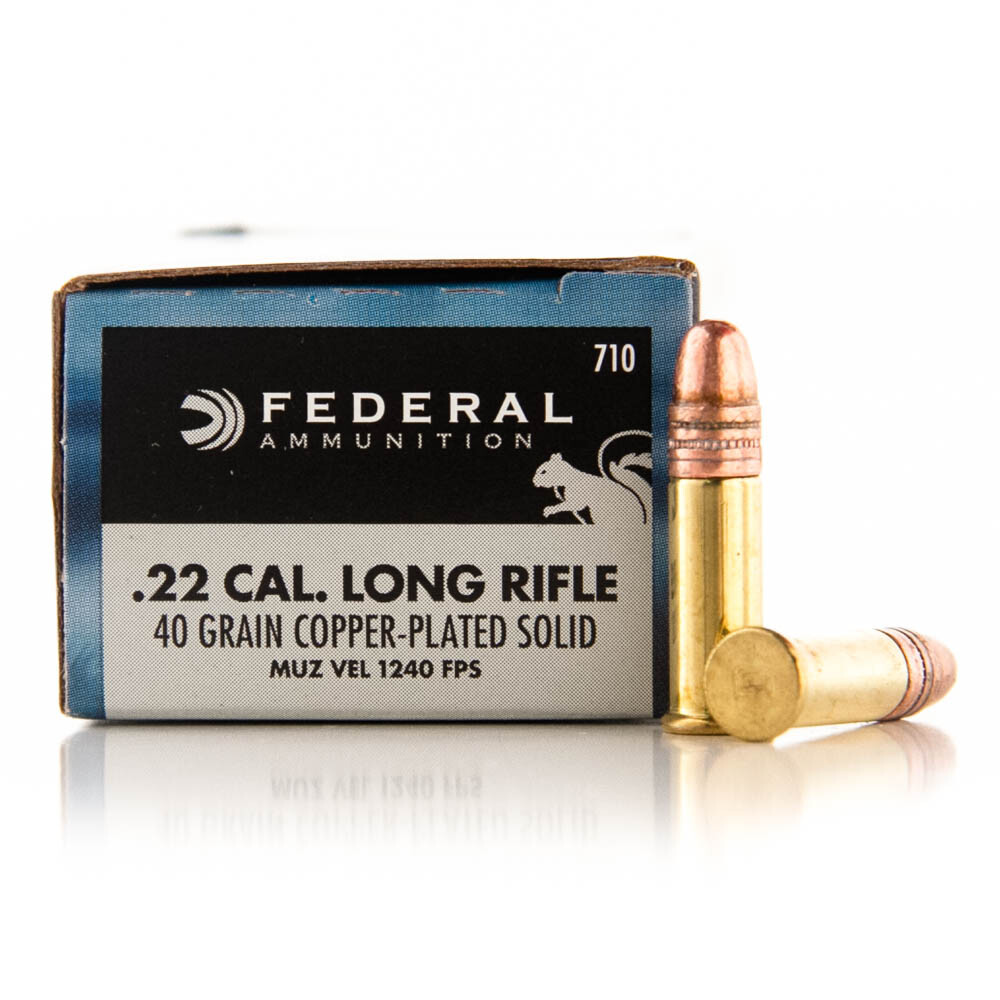 Federal Small Game .22LR Ammunition 5000 Rounds Plated RN 40 Grain [FC ...