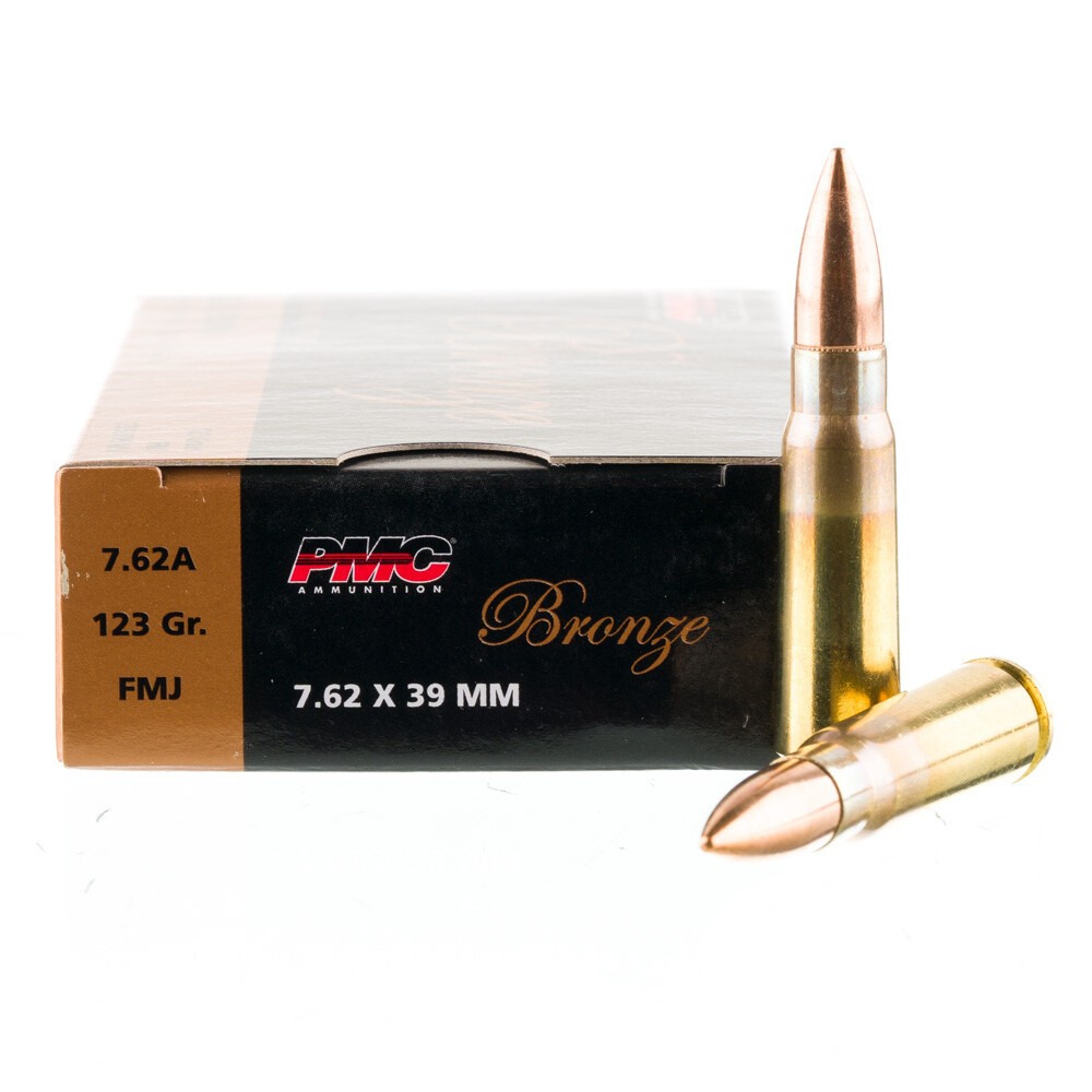 FMJ  PMC Bronze 7.62x39 Ammo 500rds FMJ 123gr Brass [FC-20741569060312]