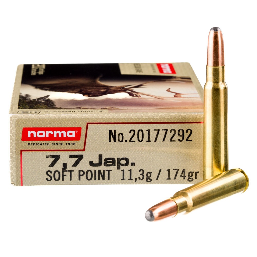 Norma 7.7x58 Japanese Ammo 20 Rounds SP 174 Grains [FC-7393923324357]