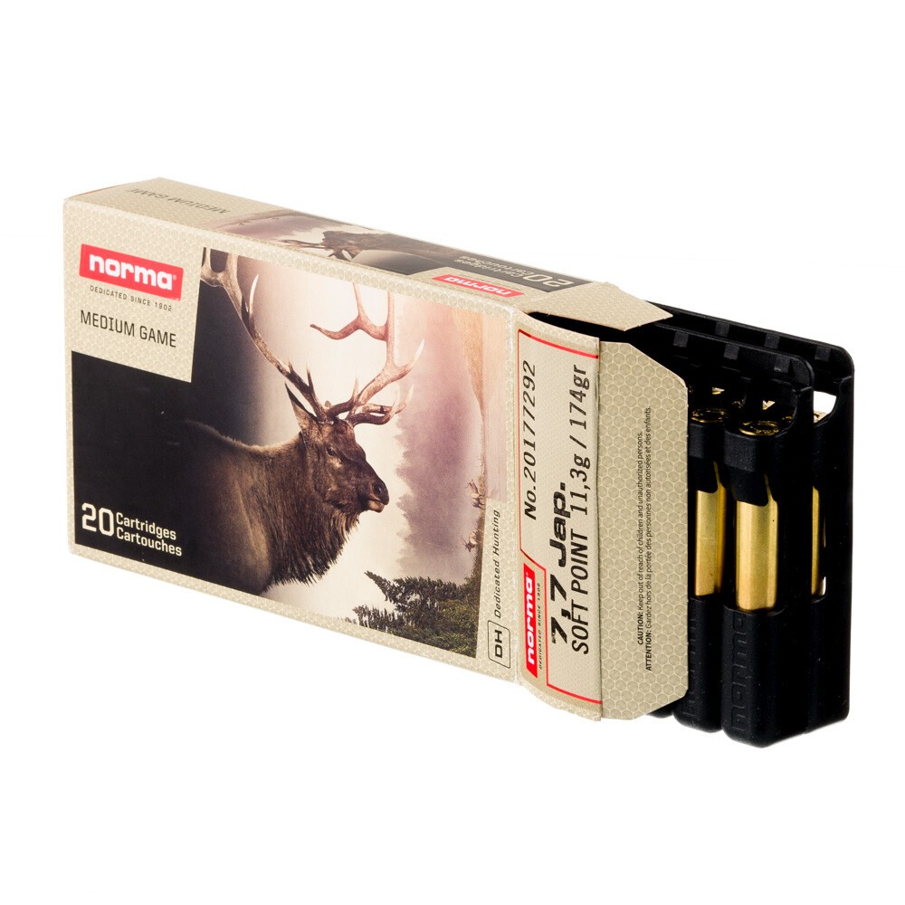 Norma 7.7x58 Japanese Ammo 20 Rounds SP 174 Grains [FC-7393923324357]