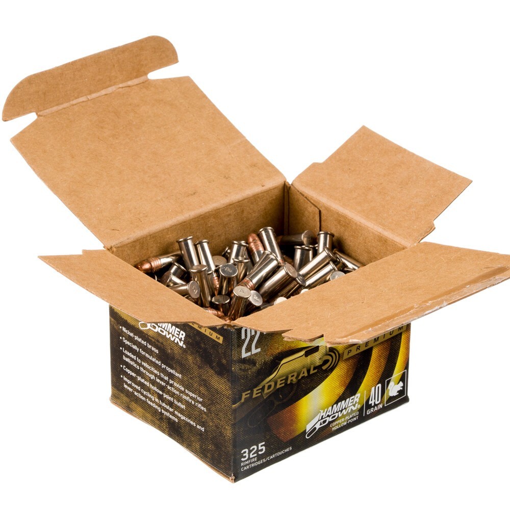 Federal .22 LR Ammunition 325 Rounds CPHP 40 Grains