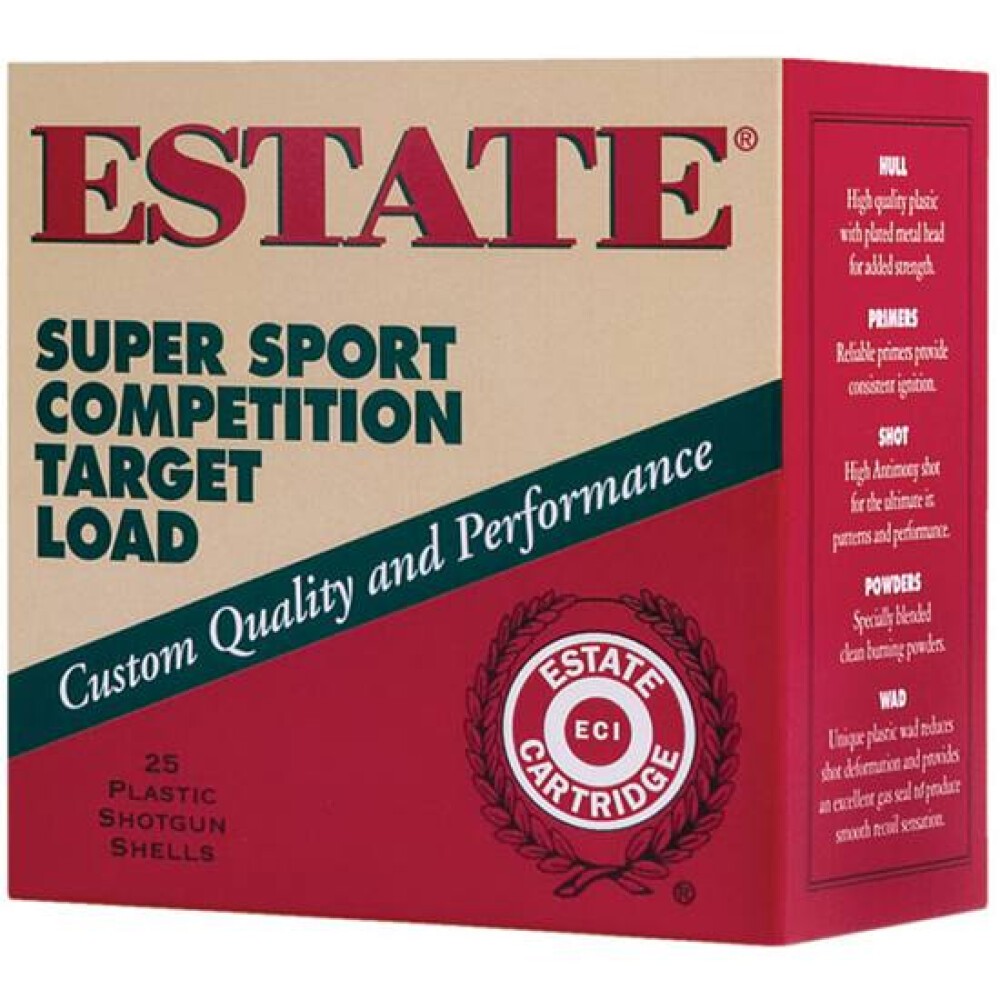 Estate Super Sport 12 Ga Ammo - 8 Shot, 1 1/8 oz [FC-604544250480]