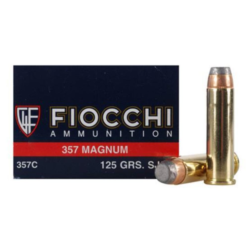 Fiocchi .357 MAG 125 Grain SJSP 50 Round Box 1500 fps [FC Fiocchi .357 MAG 125 Grain SJSP 50 Round Box 1500 fps [FC