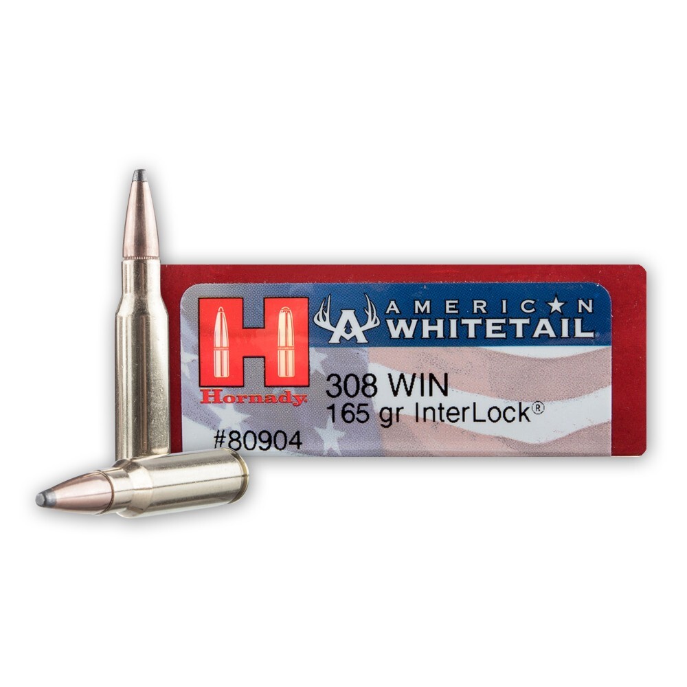 Hornady American Whitetail .308 Winchester Ammunition 200 Rounds