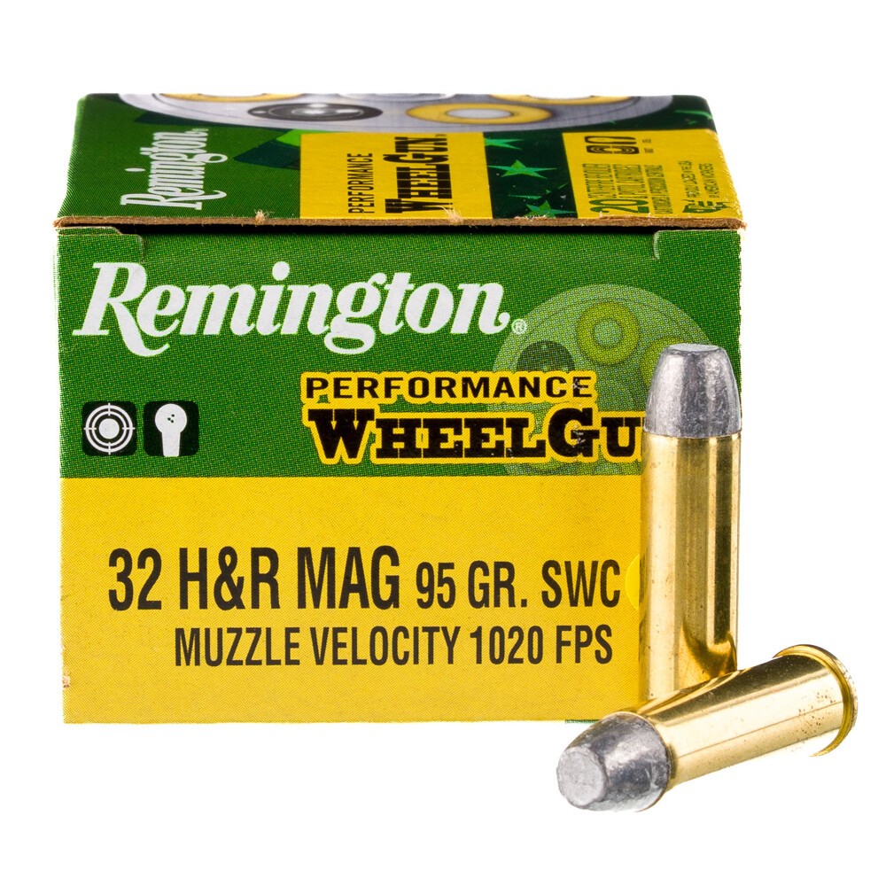 Bm32 Rounds Remington .32 H&R Magnum Ammunition 20 Rounds SWC 95 Grains