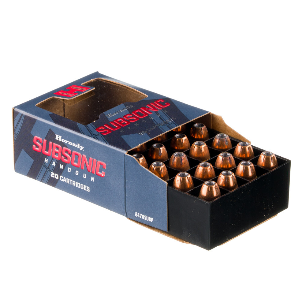 Hornady Subsonic .40 S&W Ammo 20rds XTP 180gr [FC-90255913699]