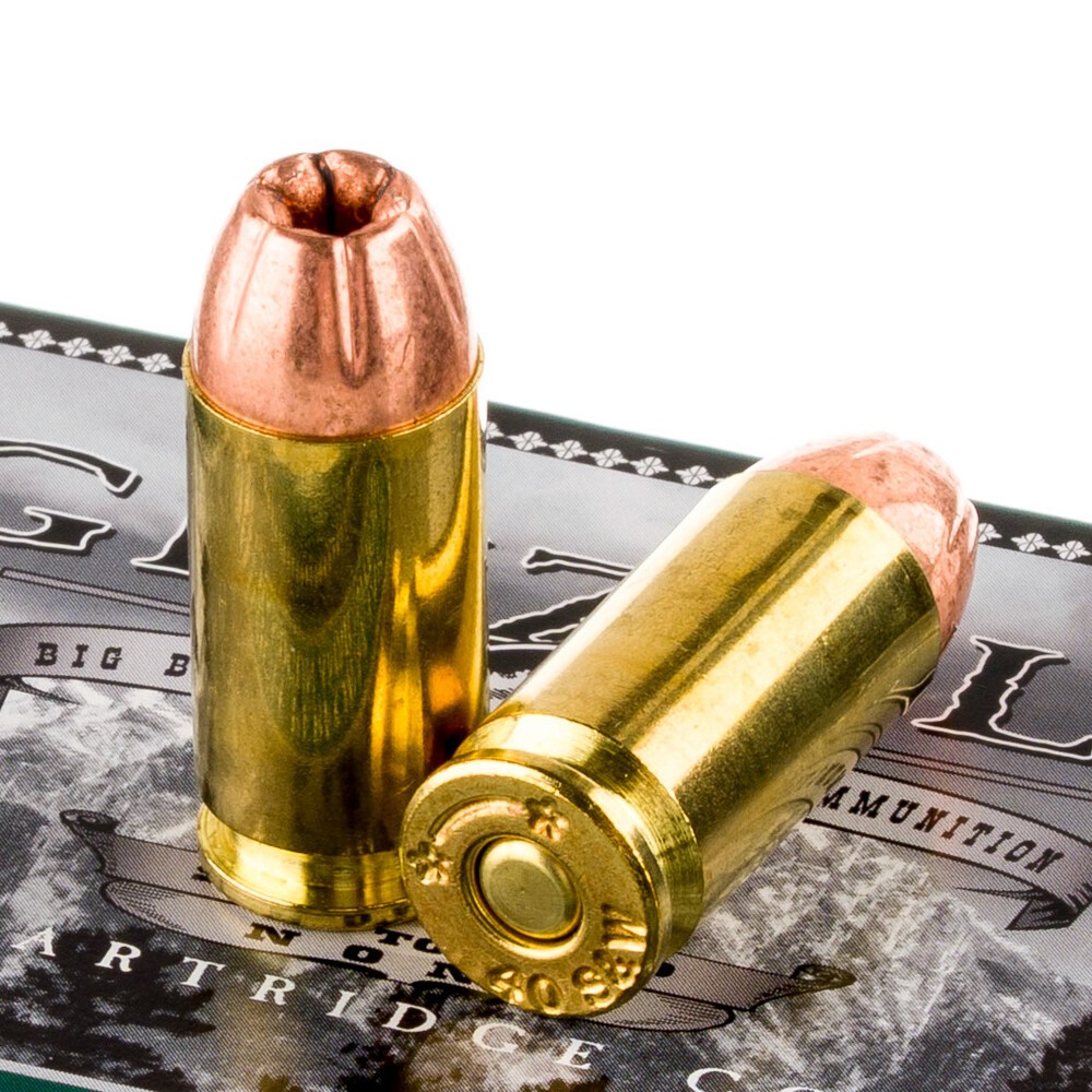 Grizzly .40 S&W 200gr JHP High Performance Ammo 20 Rounds