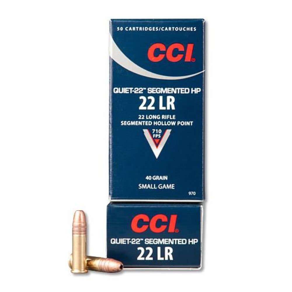 CCI Quiet-22 .22 LR Subsonic 40gr Segmented HP - 50 Rounds
