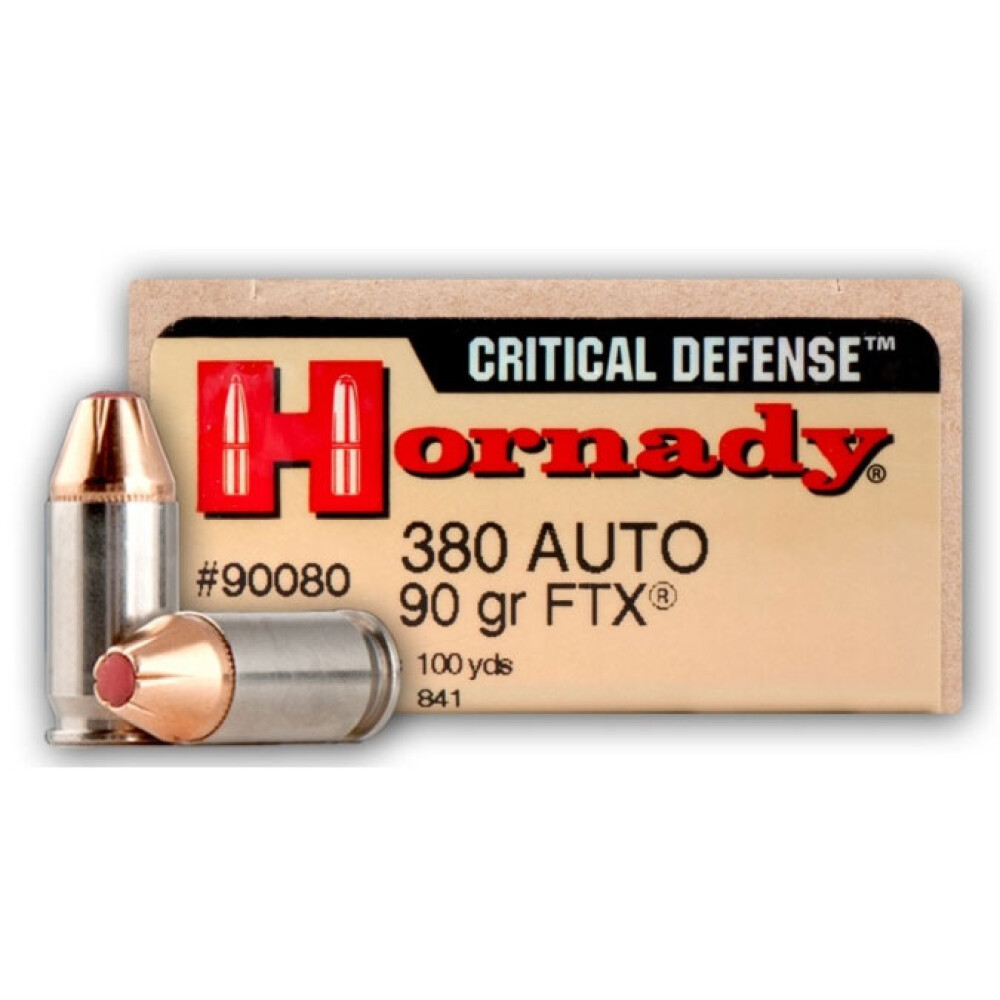 Hornady Critical Defense .380 ACP Ammunition 25 Rounds FTX