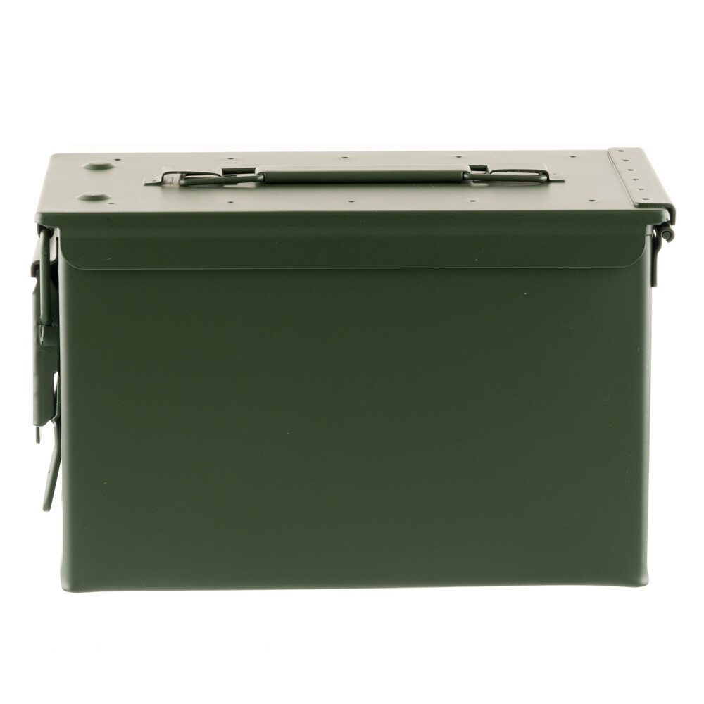 New Military Spec .50 Caliber M2A1 Steel Ammo Can 11"x7"x5.5" OD Green