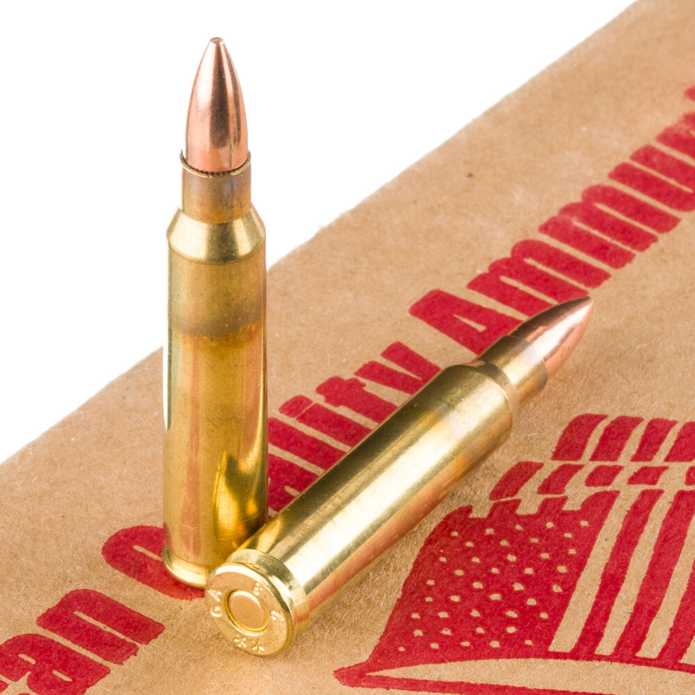 American Quality 5.56 NATO Ammunition 250 Rounds FMJ 62 Grain [FC ...