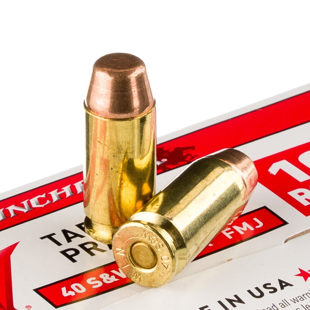 Winchester USA .40 S&W Ammunition 500 Rounds FMJ 165 Grain [FC ...