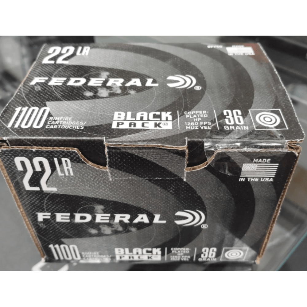 Pack Rifle .22 Federal .22 LR Ammunition 1100 Rounds CPHP 36 Grains