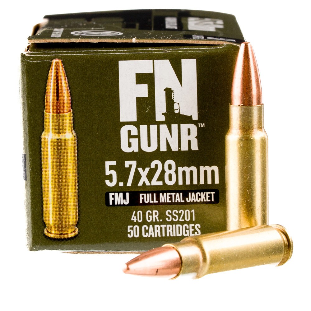 FN GUNR 5.7x28mm 50rds SS201 FMJ 40 Grain [FC-845737017316]