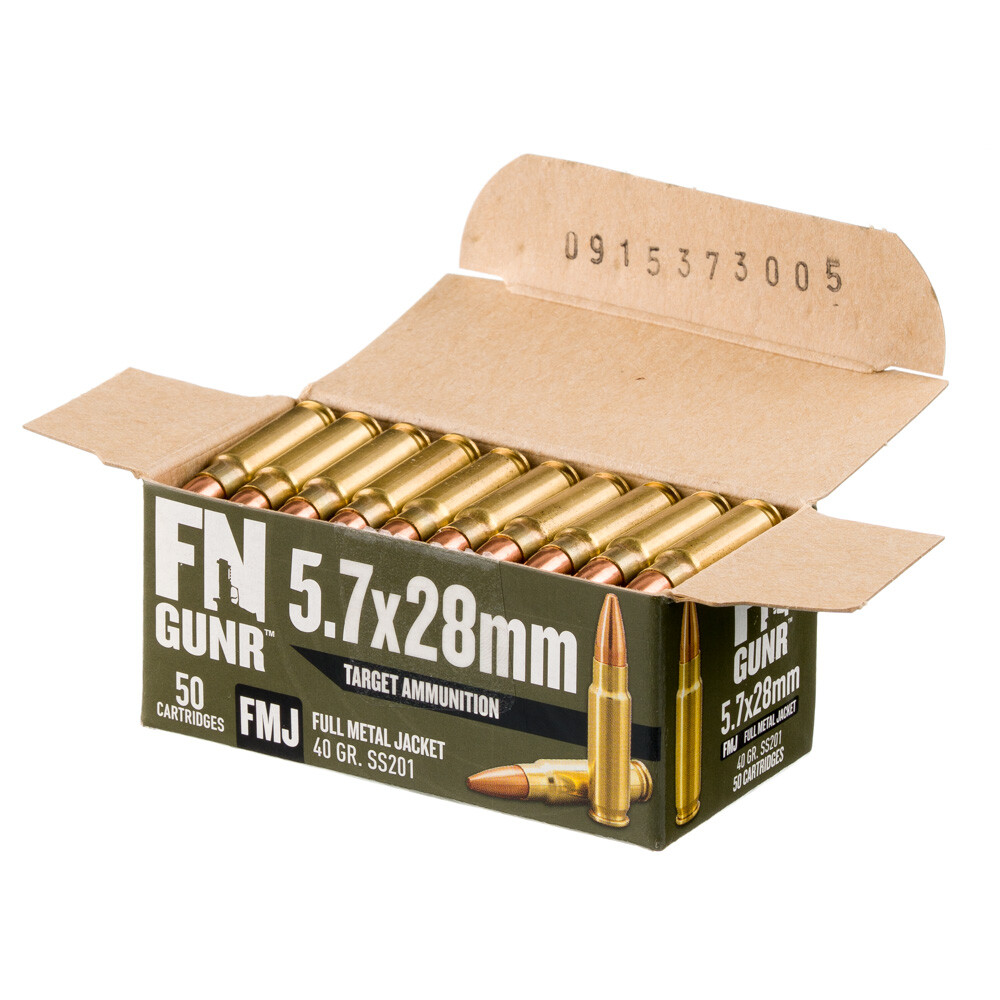 FN GUNR 5.7x28mm 50rds SS201 FMJ 40 Grain [FC-845737017316]