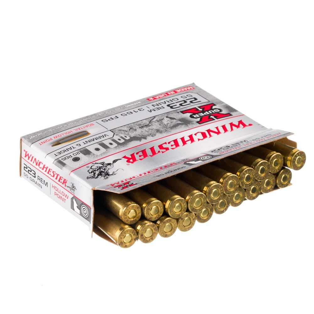 Winchester Super-X .223 Rem Ammo - 55 Grain, 20 Rds [FC-20892230552]