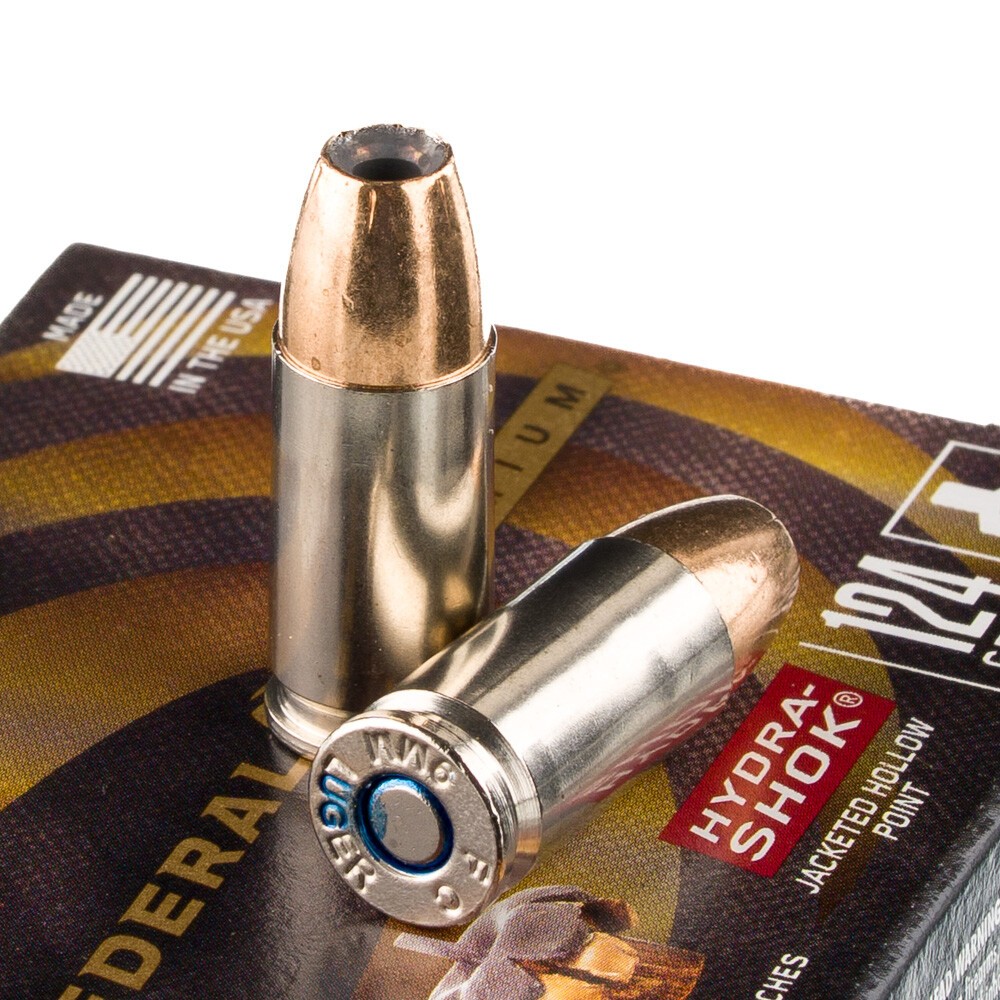 Federal Hydra-Shok 9mm Ammo 20 Rounds 124 Grain JHP [FC-29465088330]