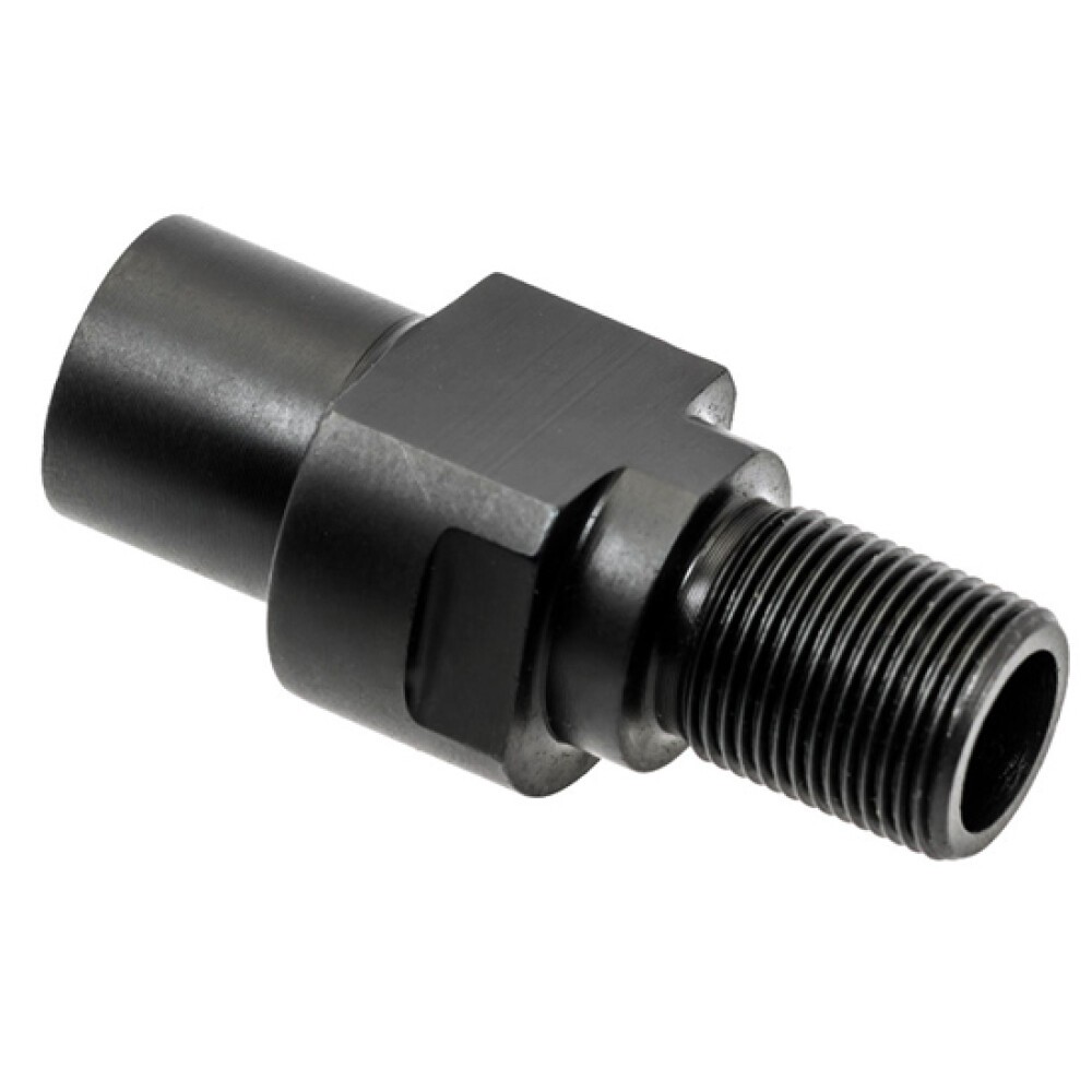CMMG Thread Adapter PS90/P90 1/2x28 Steel Black 57DA53A [815835017112]