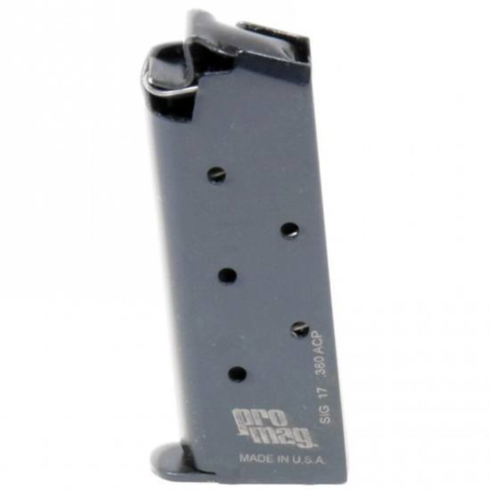ProMag SIG Sauer P238 Magazine .380 ACP 6 Rounds Steel Black ProMag SIG Sauer P238 Magazine .380 ACP 6 Rounds Steel Black