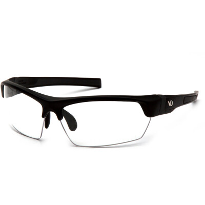 Pyramex Safety Products Tensaw Eye Protection Safety Glasses with Clear Lenses and Black Frames VGSB310T