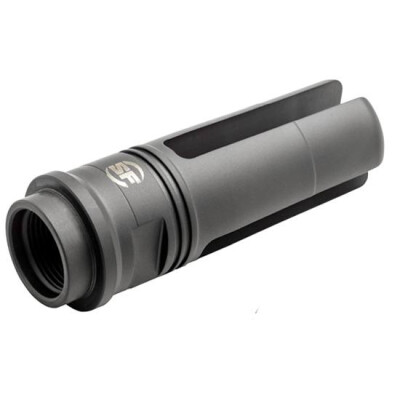 SureFire SOCOM 3 Prong Flash Hider/Suppressor Adapter 5.56mm/.223 Rem Caliber Threaded 9/16"x24 Left Hand Heat Treated Stainless Steel Ionbond DLC Coating Matte Black SF3P-556-MK46