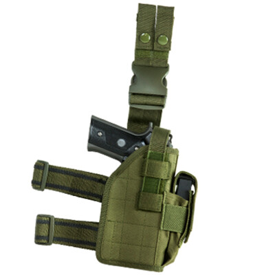 NcSTAR Universal Drop Leg Holster Right Hand Nylon OD Green CVDLHOL2954G
