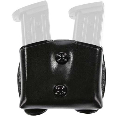 Galco Gunleather C.D.M. Cop Double Magazine Case 1911 .45 ACP Single Stack Magazines Leather Black