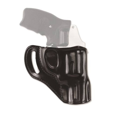 Galco Hornet Outside The Waistband Belt Holster S&W J Frame, Taurus 85/85CH 2" Barrels Right Hand Draw Leather Black HT158B