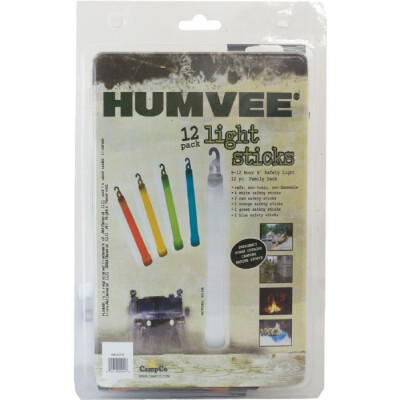 HUMVEE Lightsticks 12 Pack Assorted Colors HMV-6-FP12