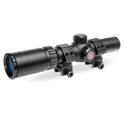 TRUGLO Tru Brite 30 Series Scope 1-4x24mm Fully Coated Lens Circle Duplex 30mm Tube Matte Black Finish