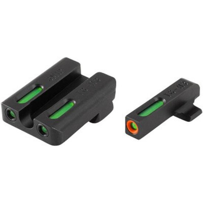 TRUGLO TFX Pro for Steyr M-A1/C-A1/S-A1/L-A1 Models Front and Rear Set Green TFO Night Sights Orange Ring Steel Black TG13SM1PC