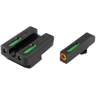 TRUGLO TFX Pro Walther P99/PPQ Front and Rear Set Green TFO Night Sights Orange Ring Steel Black TG13WA1PC