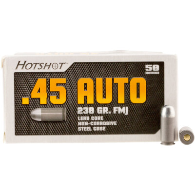 Century Arms Hotshot .45 ACP Ammunition 50 Rounds 230 Grain FMJ