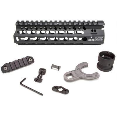 BCM GUNFIGHTER AR-15 ALPHA Rail Handguard 7" Keymod Aluminum Black BCM-KMR-A7-556-BLK 