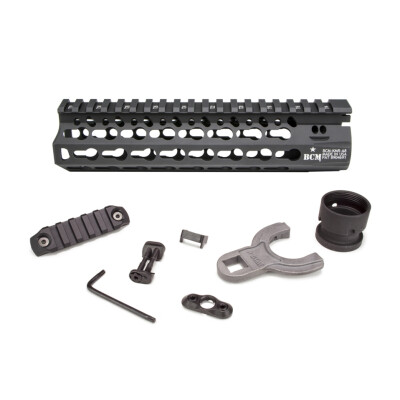 Bravo Company Manufacturing KMR Alpha 8 AR-15 KeyMod Free Float Handguard 8" Aluminum Black BCM-KMR-A8-556-BLK