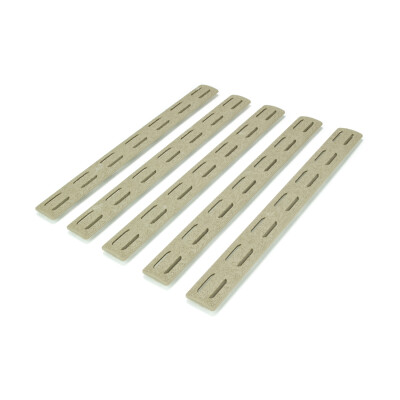 Bravo Company BCM MCMR Rail Panel Kit M-LOK Compatible 5.5" Length Polymer Flat Dark Earth 5 Pack