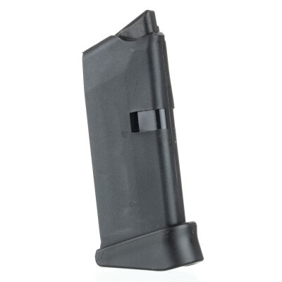 Glock 43 9mm Luger Factory Magazine With Extension 6 Rounds Black