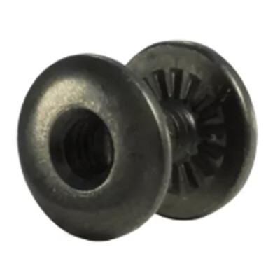The Outdoor Connection BO2 Chicago Screw Set Made from Solid Steel Matte Black 25 Pack