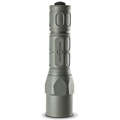 Surefire Pro LED Flashlight Dual Output 320 Lumen 2x CR123A Batteries Tail Cap Switch Nitrolon Polymer Green G2XBFG